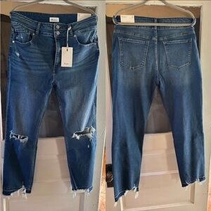 Women's Blue Distressed Jeans